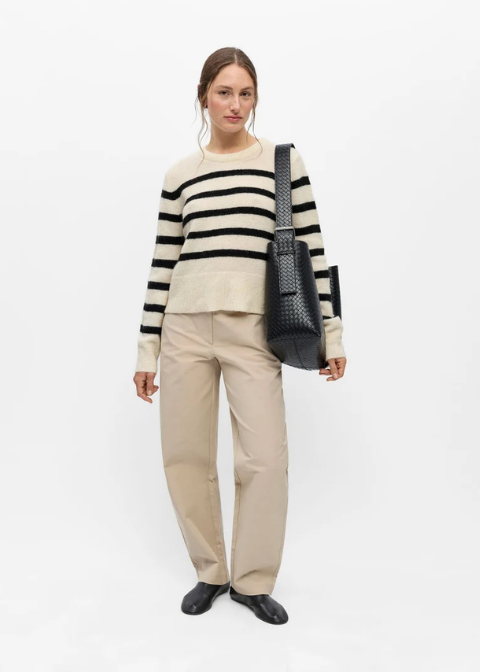 Jersey OBJECT beige rayas negras