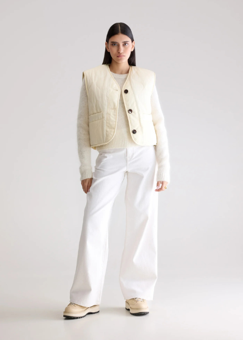 Chaleco BELLEROSE beige reversible