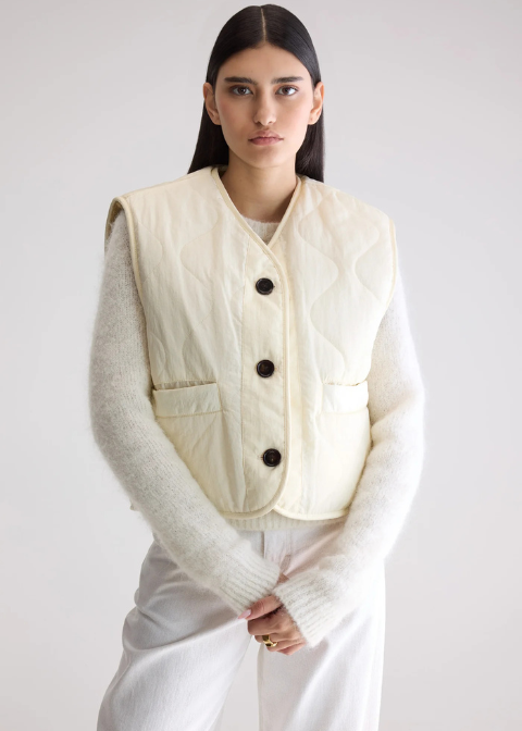 Chaleco BELLEROSE beige reversible