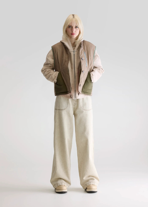 Chaleco BELLEROSE reversible borreguito