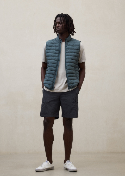 Chaleco ECOALF verde acolchado regular fit