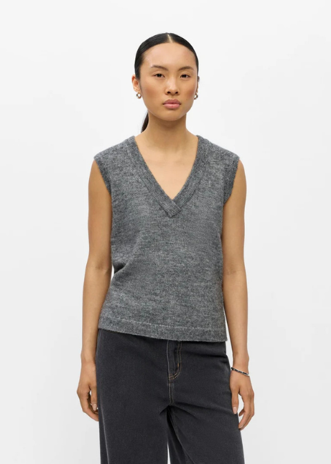 Chaleco OBJECT punto gris