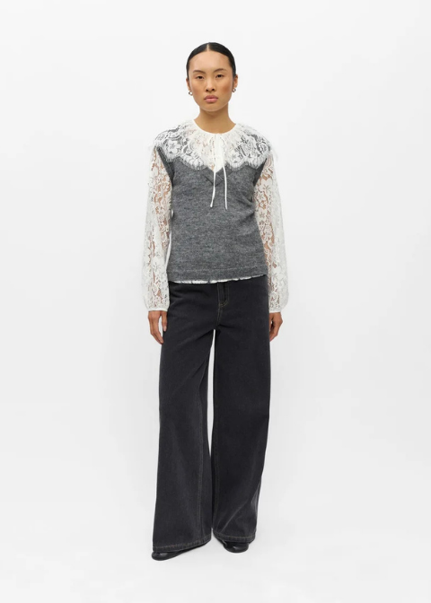 Chaleco OBJECT punto gris