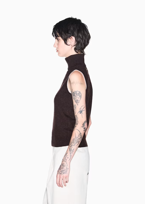 Chaleco ARMANI EXCHANGE punto marrón