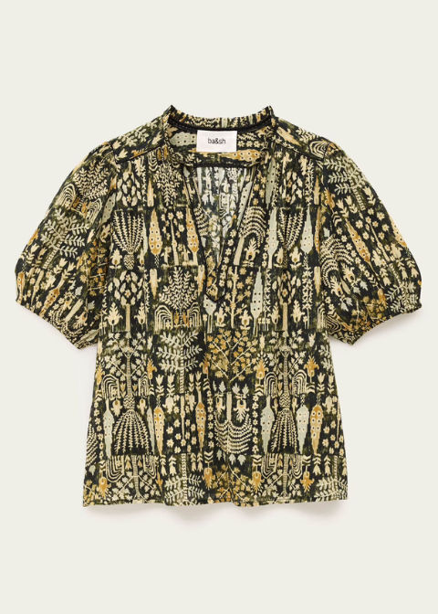 Blusa BA&SH kaki estampado