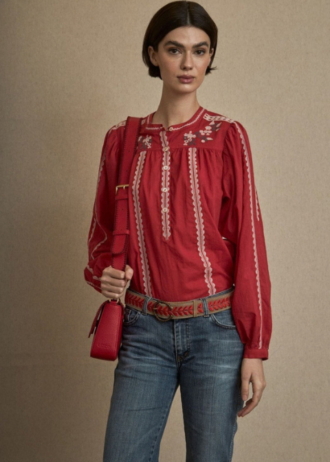 Blusa LATIDO rojo