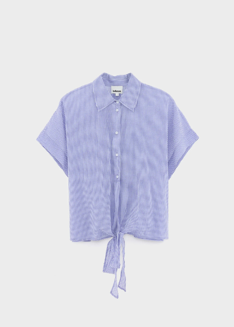 Blusa BELLEROSE cuadrito vichy lila