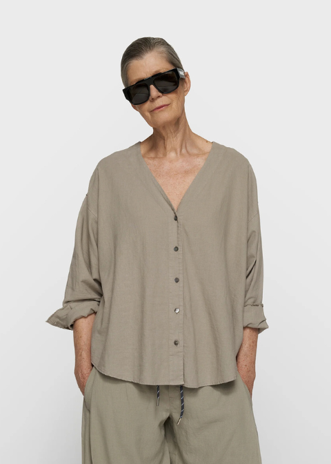 Blusa 10DAYS piedra lino