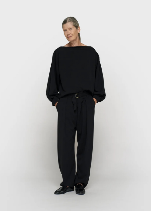 Blusa 10 DAYS negro crepé