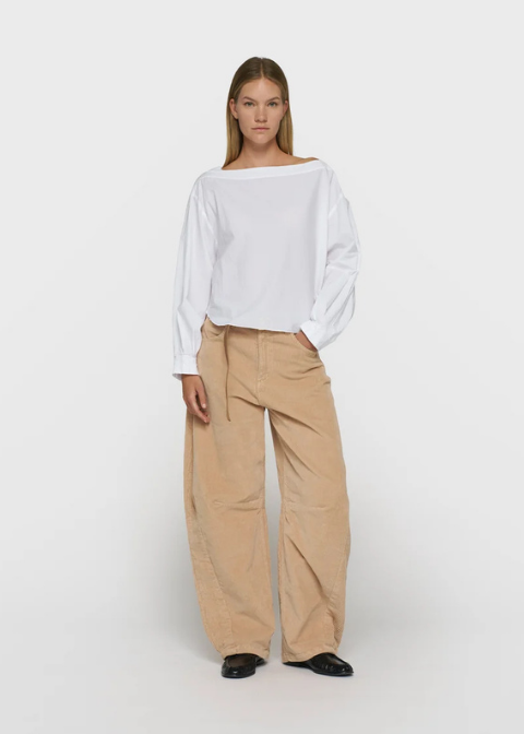 Blusa 10 DAYS blanca popelin