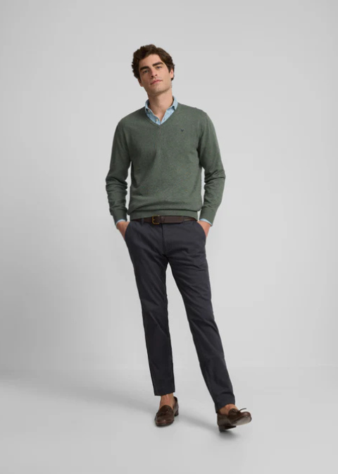 Chino azul marino casual