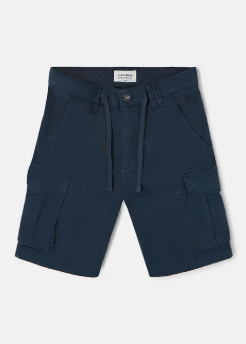 Bermuda azul marino cargo