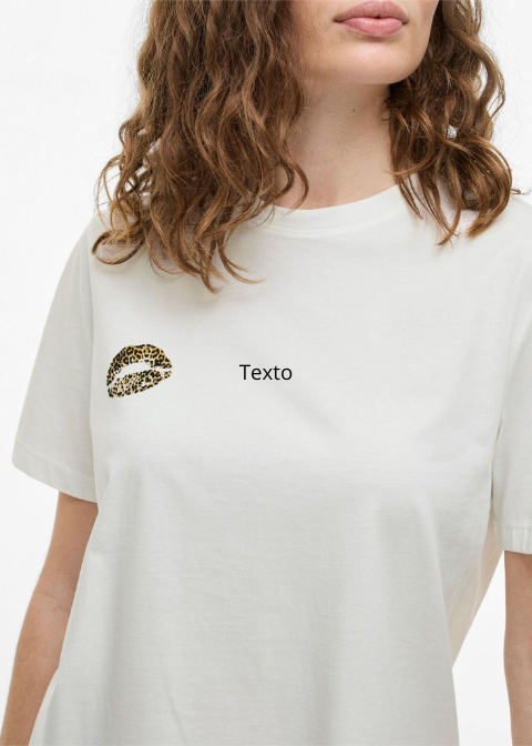 Camiseta VILA blanca