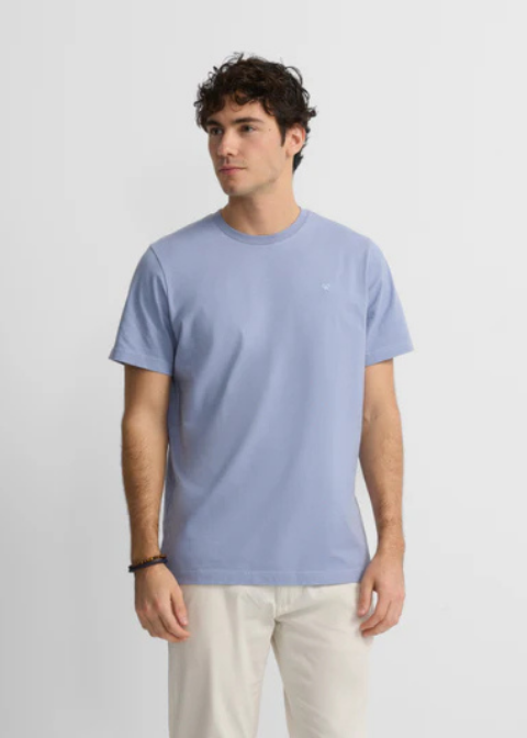 Camiseta azul minilogo raquetas