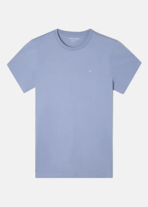 Camiseta azul iconos holiday