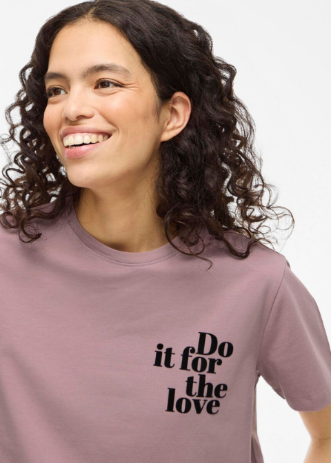 Camiseta VINORA malva logo