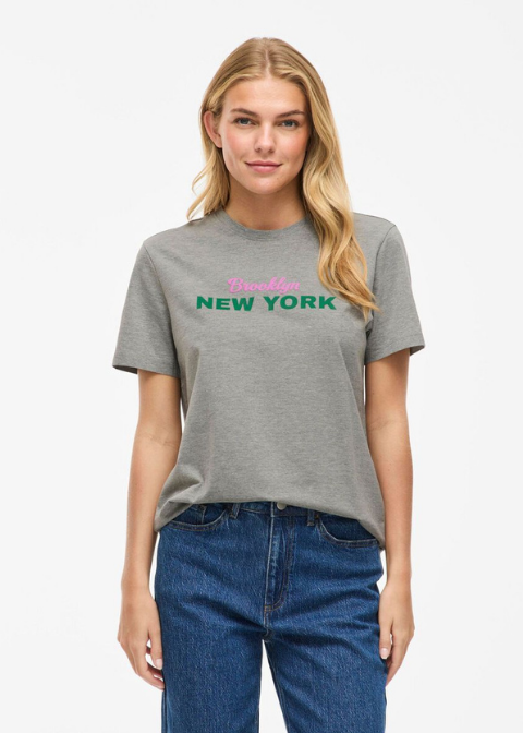 Camiseta VILA gris logo NY