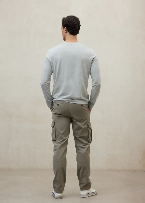 ECLF. Camiseta LAREDO gris claro m/larga basica C·GR.T·M