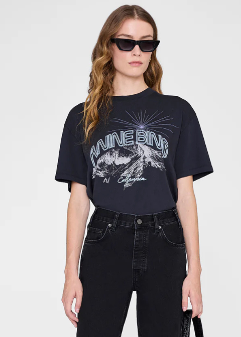 Camiseta ANINE BING negra montaña