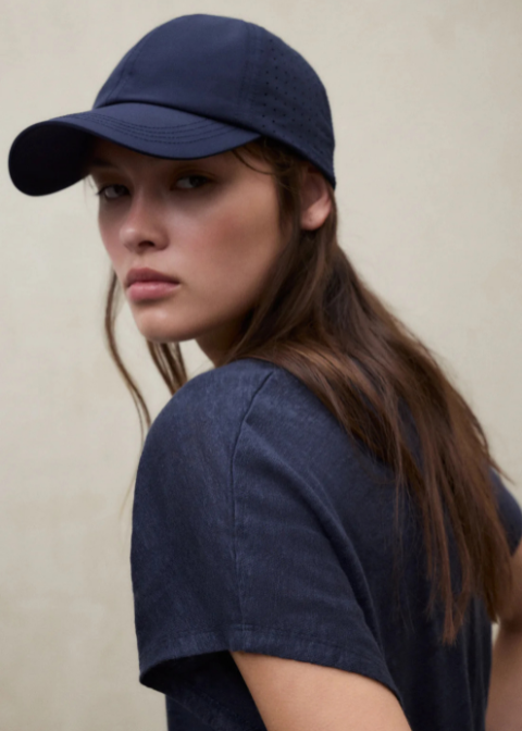 Camiseta ECOALF azul marino oscuro lino