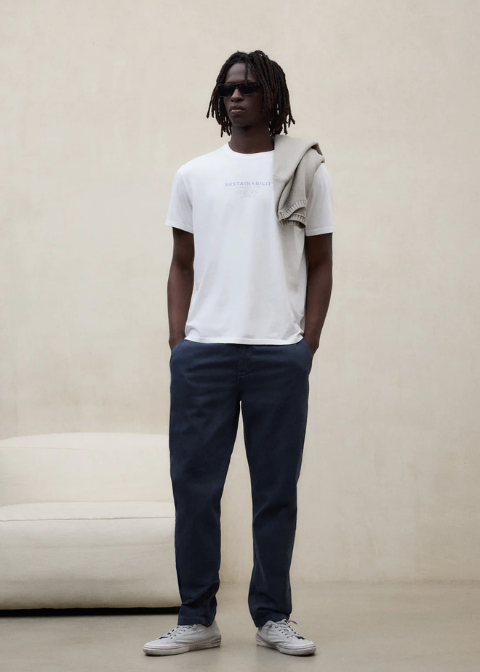 Camiseta ECOALF blanca logo