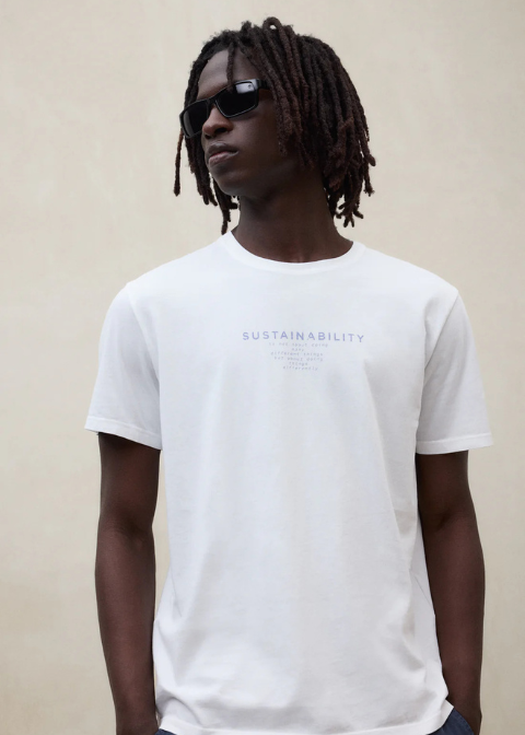 Camiseta ECOALF blanca logo