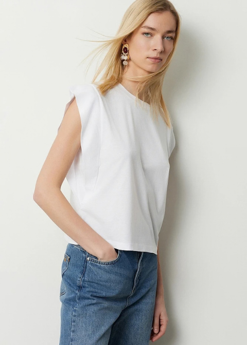 Camiseta BSB blanca doble hombro