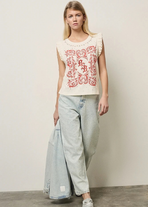 Camiseta BSB cruda rojo