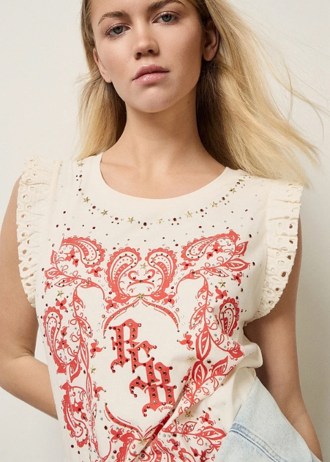 Camiseta BSB cruda rojo