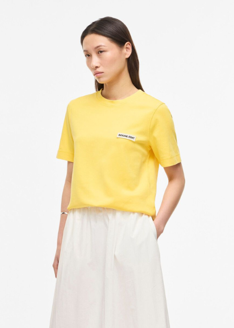 Camiseta ROUGE EDIT amarilla  logo