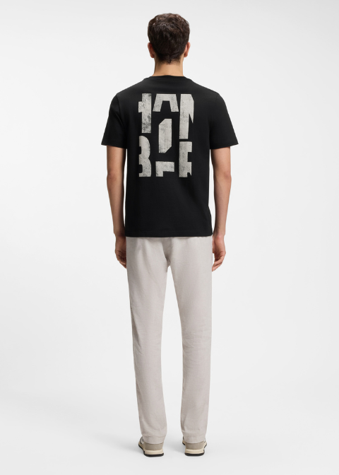 Camiseta HUGO BOSS negra grafiti espalda