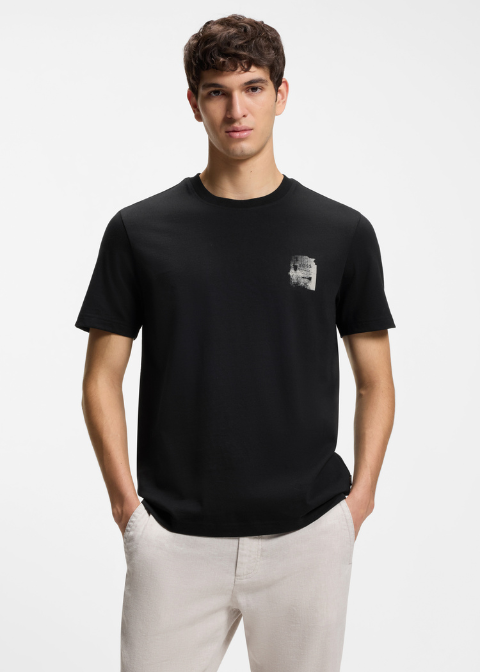 Camiseta HUGO BOSS negra grafiti espalda