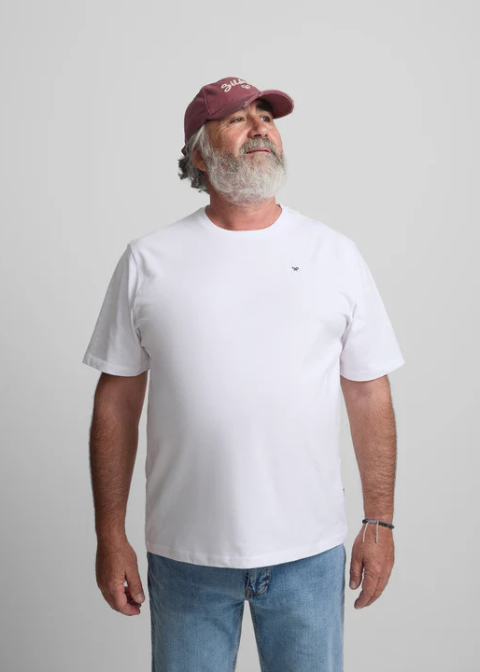 Camiseta SILBON blanca minilogo basica
