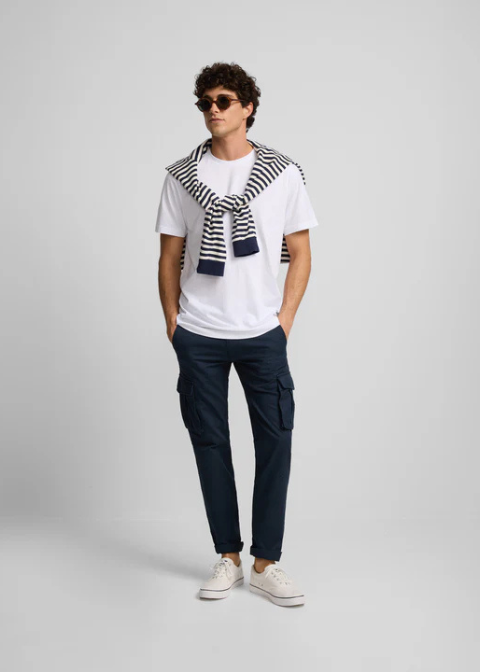 Camiseta SILBON blanca minilogo basica