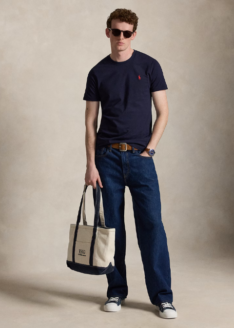 Camiseta RALPH LAUREN azul marino algodón