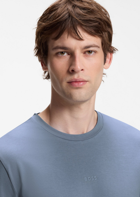 Camiseta HUGO BOSS manga larga y logo estampado