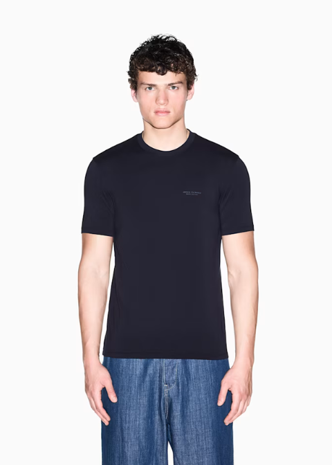 Camiseta ARMANI EXHANGE azul marino logo