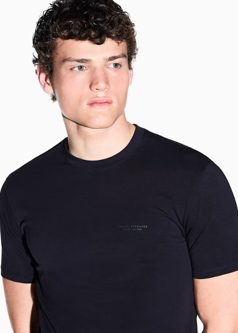 Camiseta ARMANI EXHANGE azul marino logo