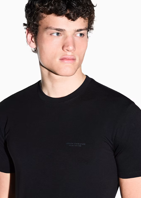 Camiseta ARMANI ECHANGE negra logo