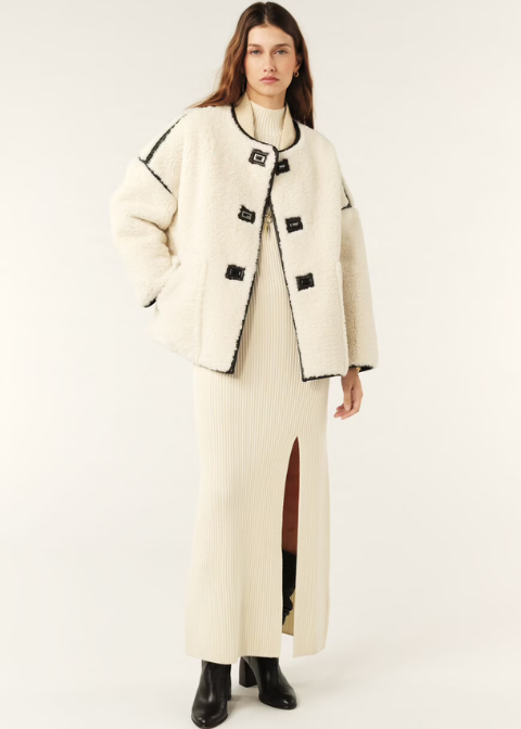 Abrigo ba&sh borreguito corto