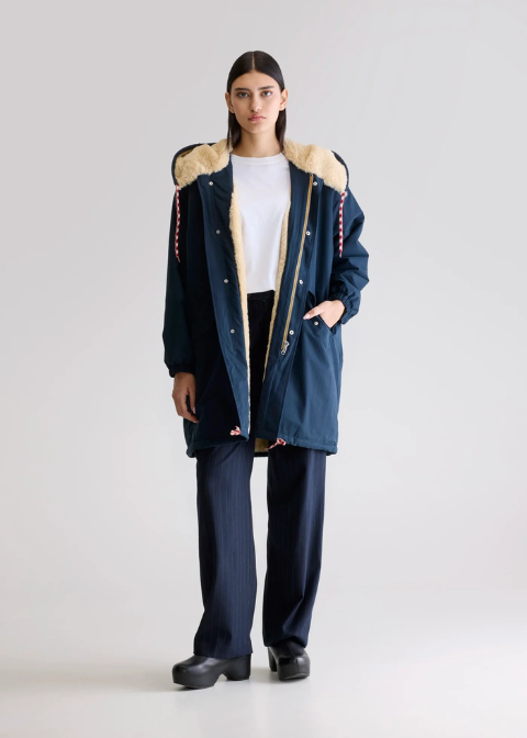 Abrigo BELLEROSE azul marino