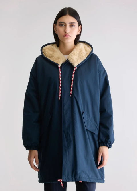 Abrigo BELLEROSE azul marino