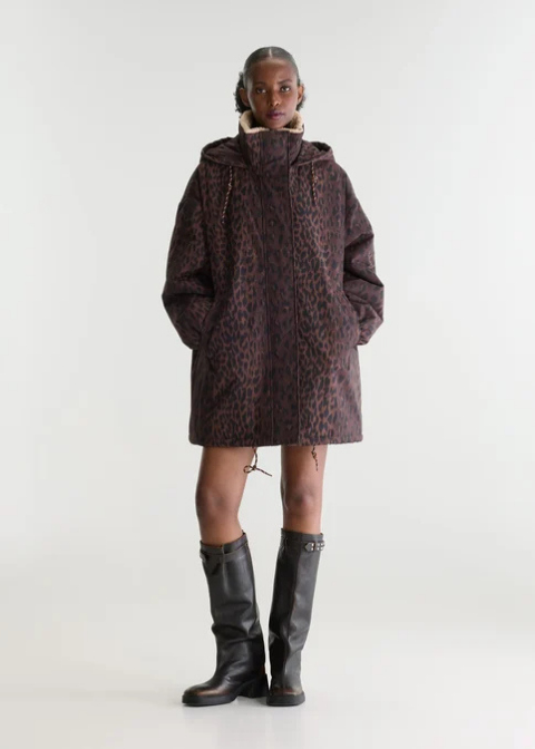 Abrigo Bellerose oversize print
