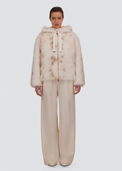 Chaqueta bomber HERNO pelo blanca