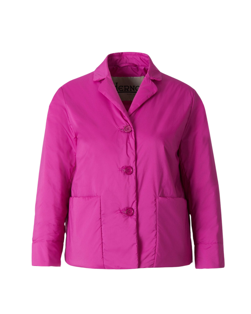 Chaqueta ligera acolchada fucsia