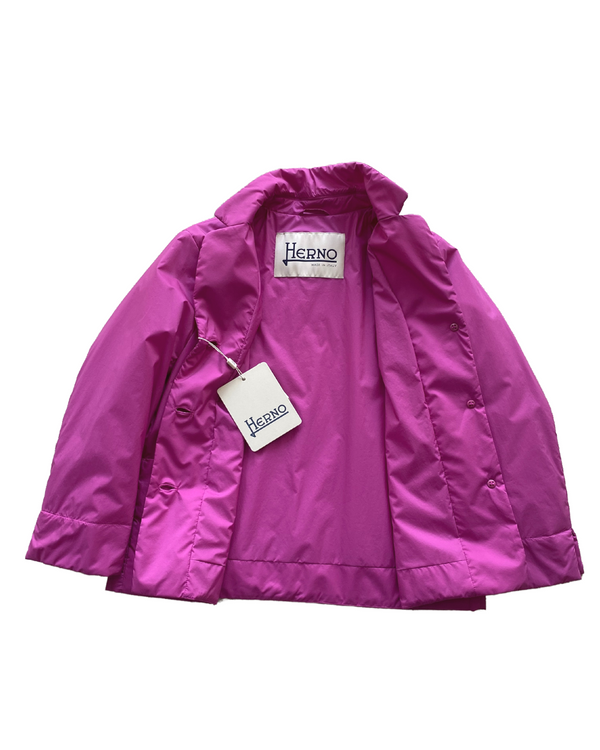 Chaqueta ligera acolchada fucsia