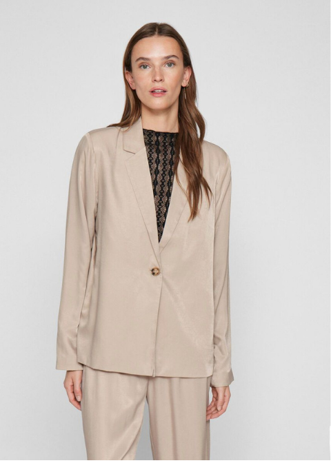 Blazer VILA beige satén