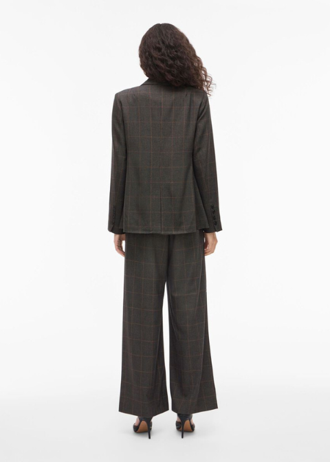 Blazer VILA  gris cuadros