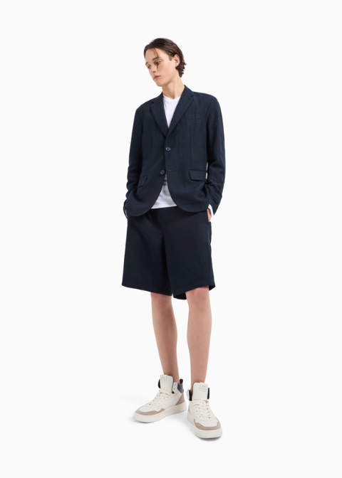 Americana ARMANI azul marino lino