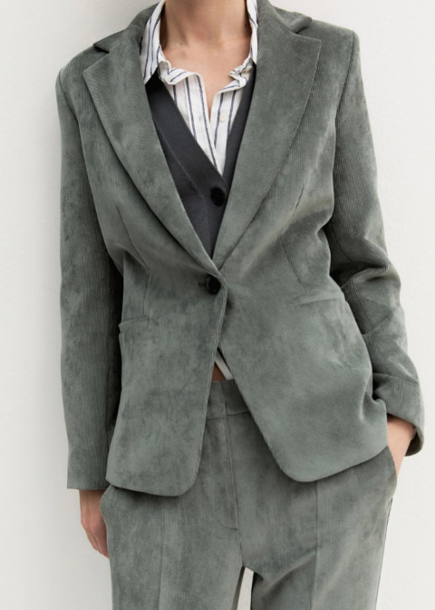Americana EMME MARELLA verde pana slim